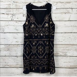 MISS ME Sequin Aztec Dress